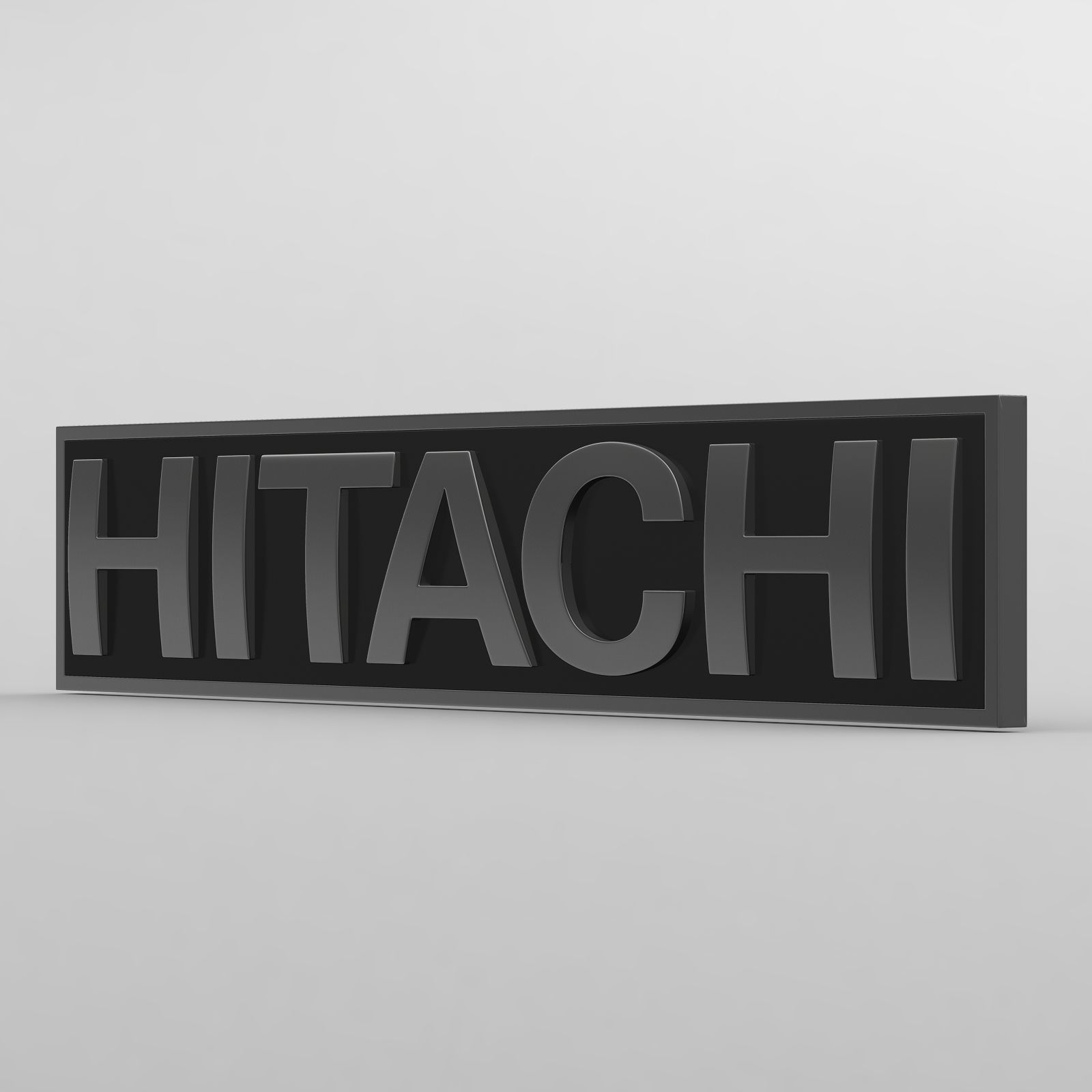 hitachi logo 3D model_7