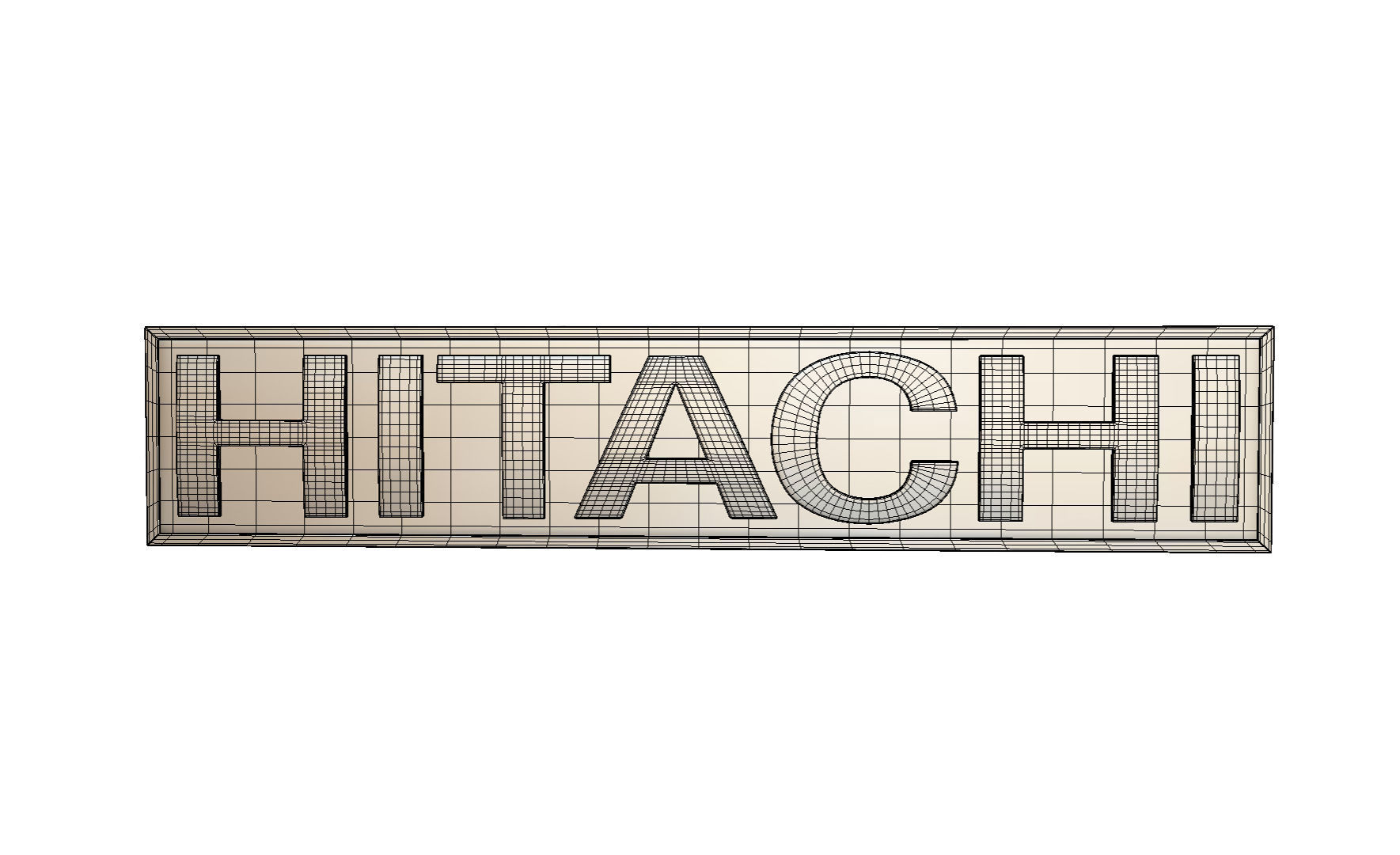 hitachi logo 3D model_13