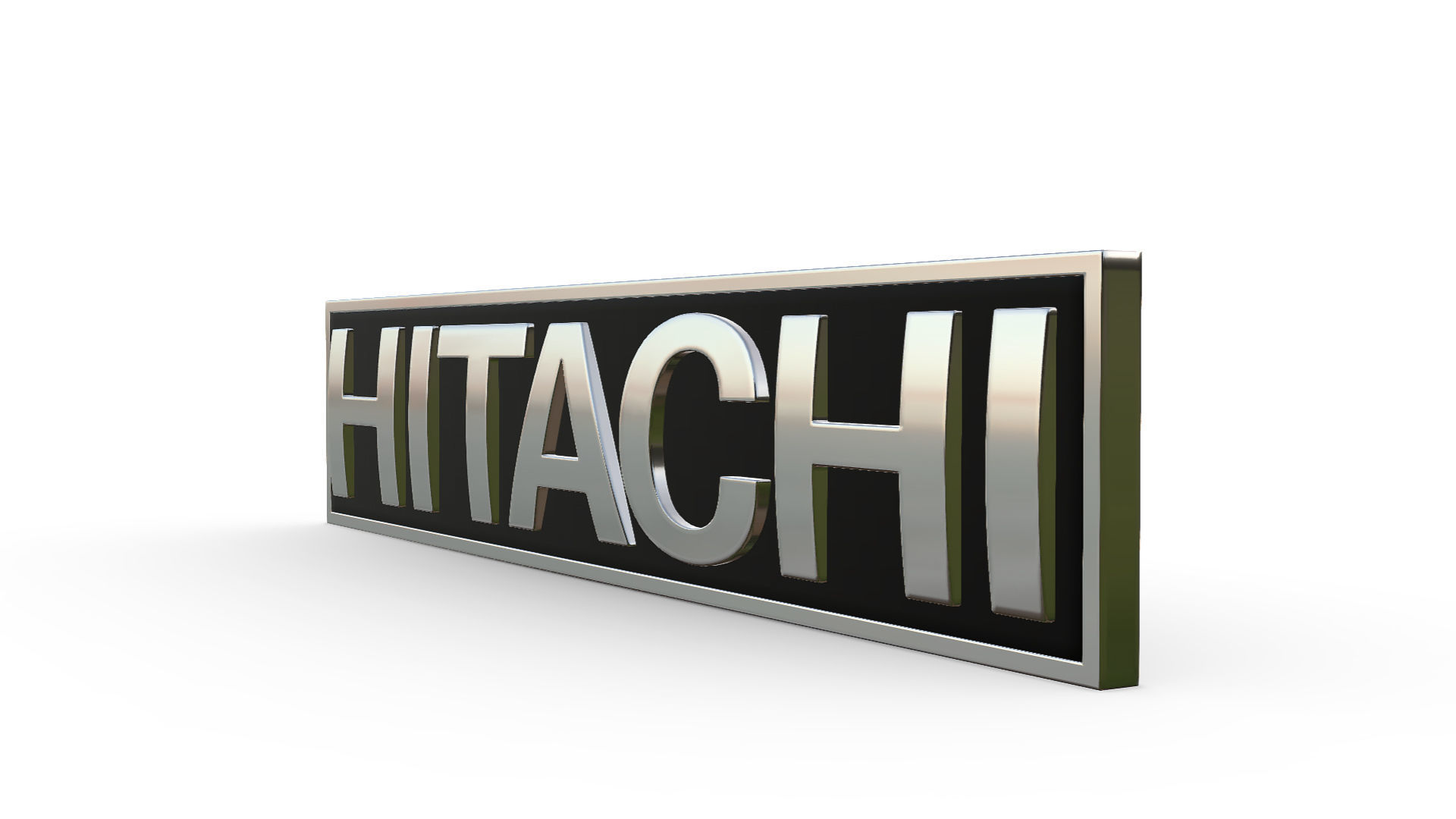 hitachi logo 3D model_2