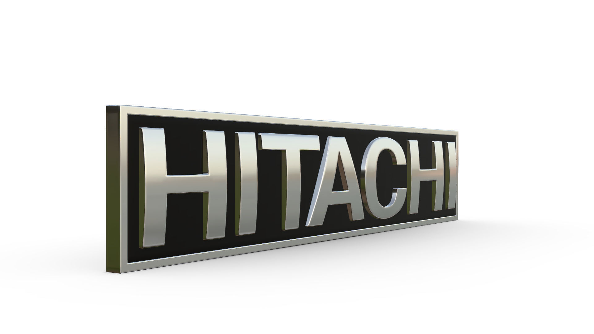 hitachi logo 3D model_1