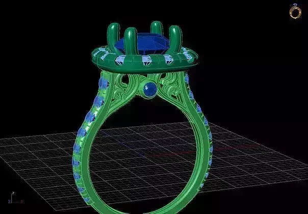 Ring 3carat Diamond 3D model