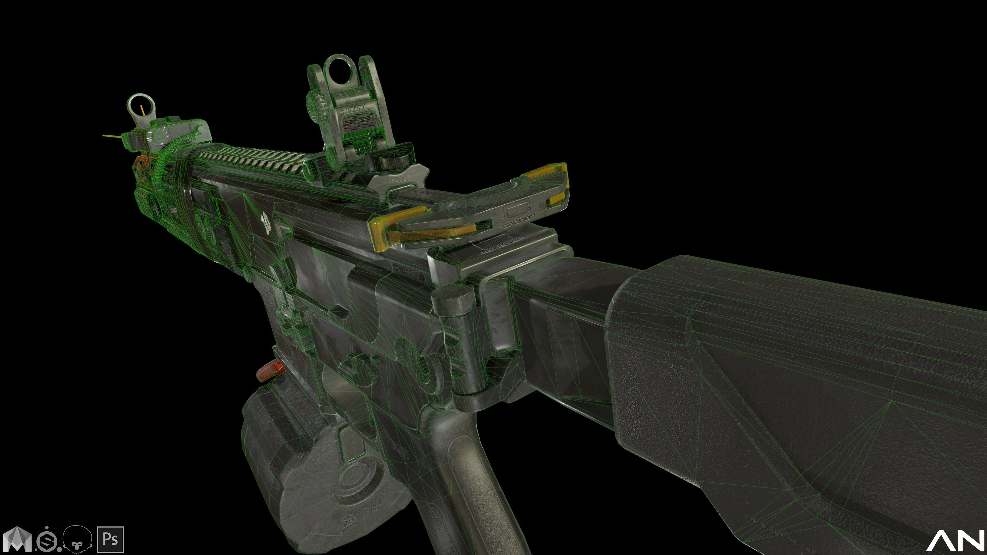 SIG MCX gen6 Low-poly 3D model_6