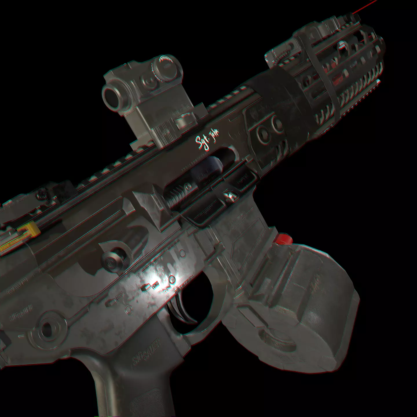 SIG MCX gen6 Low-poly 3D model_0