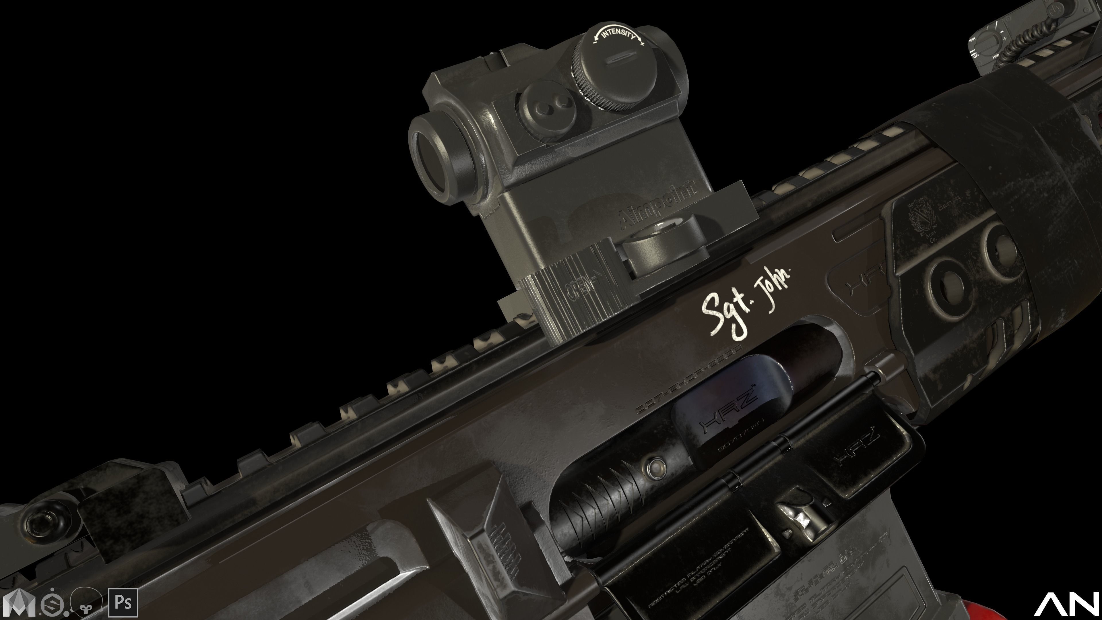 SIG MCX gen6 Low-poly 3D model_13