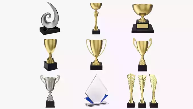 Trophy vol1 3D Model Collection