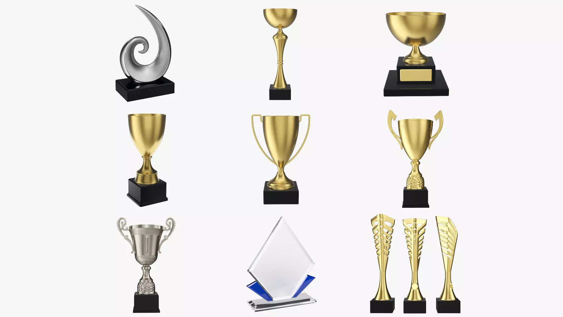 Trophy vol1 3D Model Collection_0