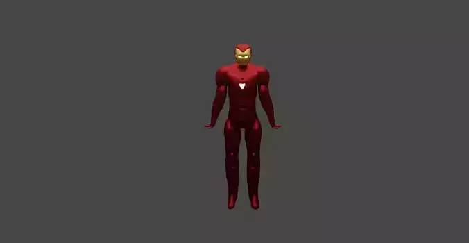 Iron Man Mark 50 Armor Blender Model Rigged