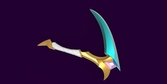 KDA Akali Kama and Kunai from League of Legends 3D print model_3