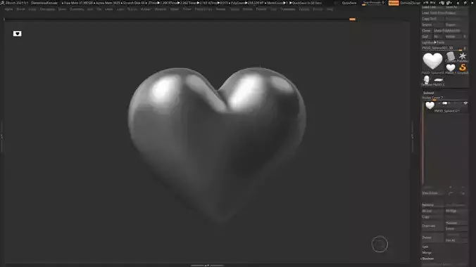 Heart Shape 3D print model