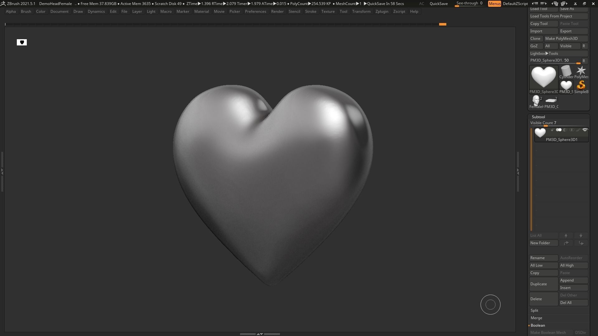 Heart Shape 3D print model 3D print model_6