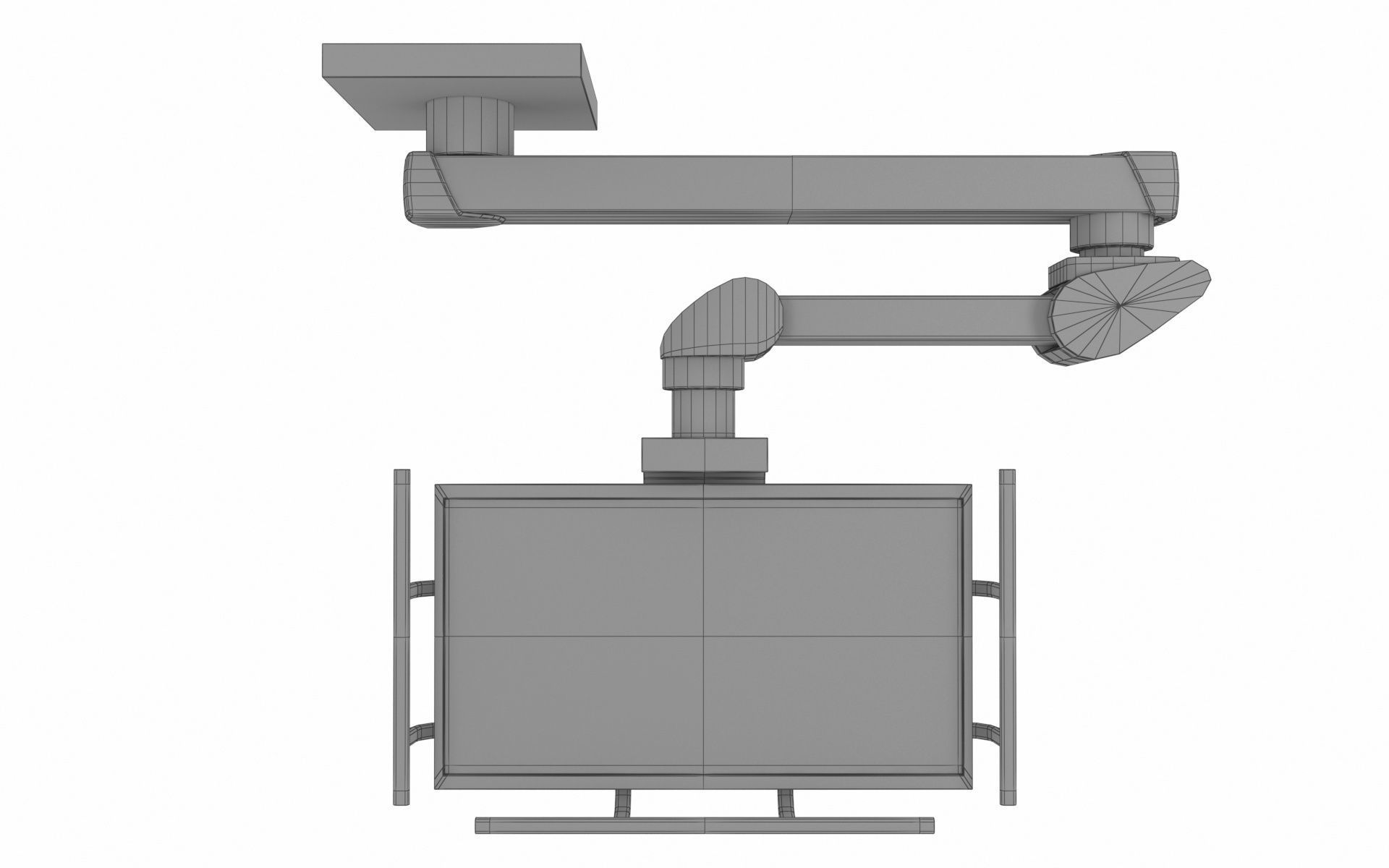 Monitor Carrier Low-poly 3D model_8