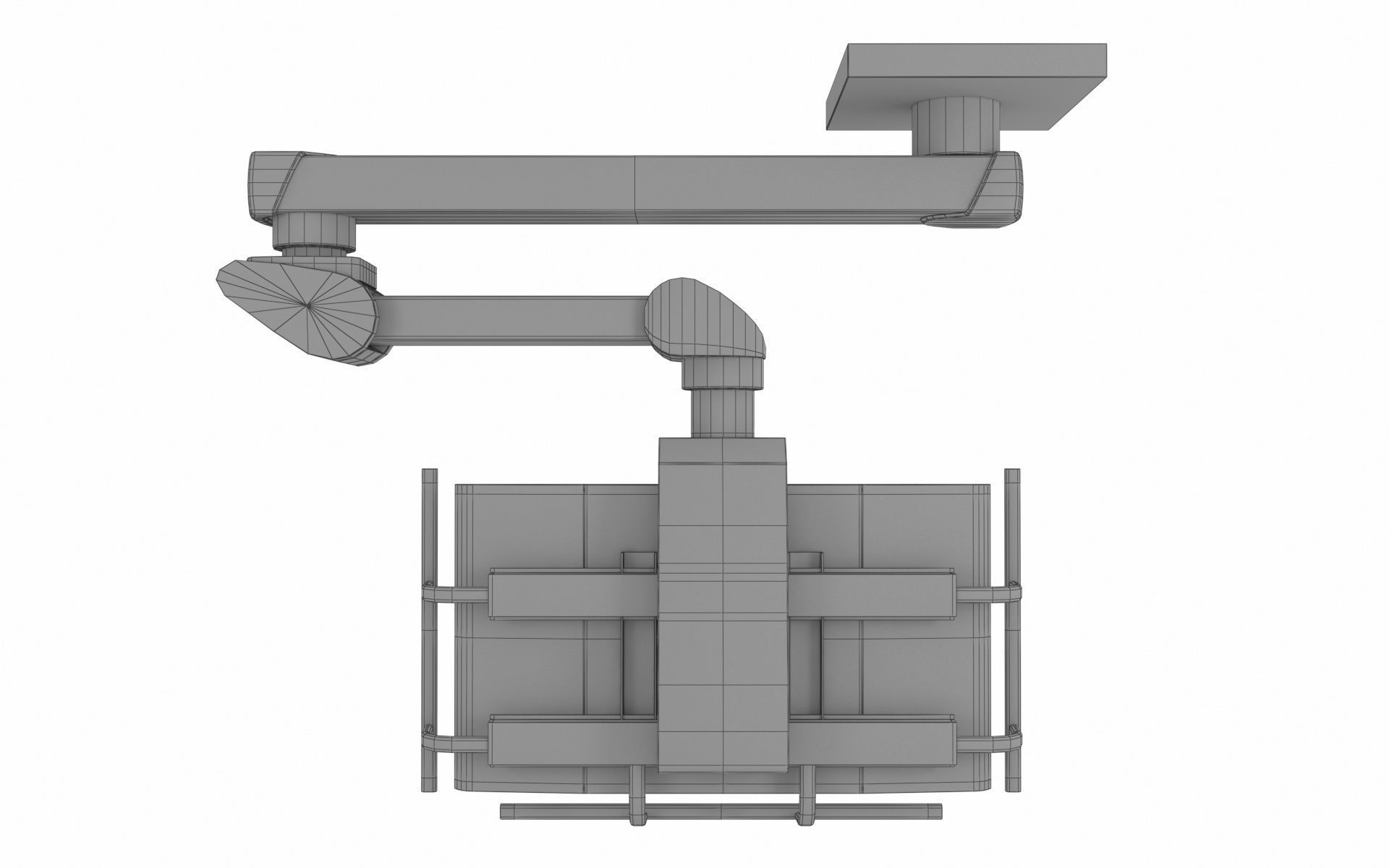Monitor Carrier Low-poly 3D model_9