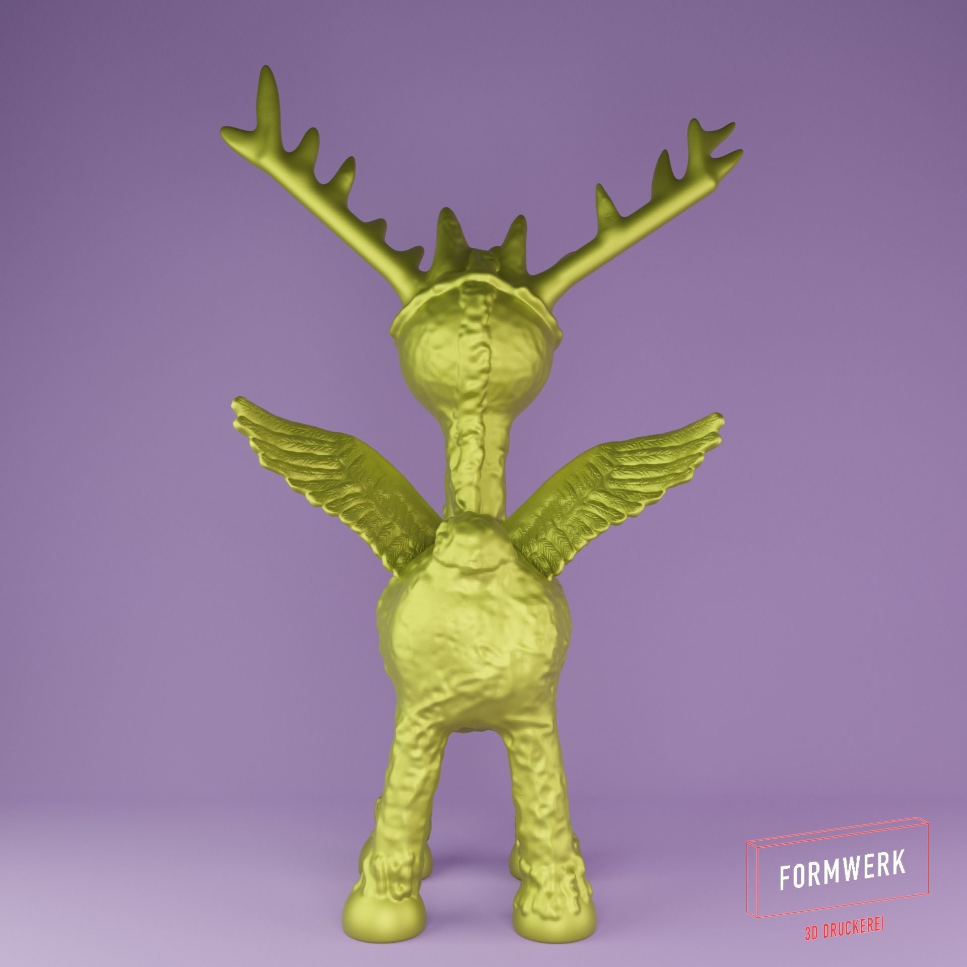 Reindeer Fantasy 3D print model_3