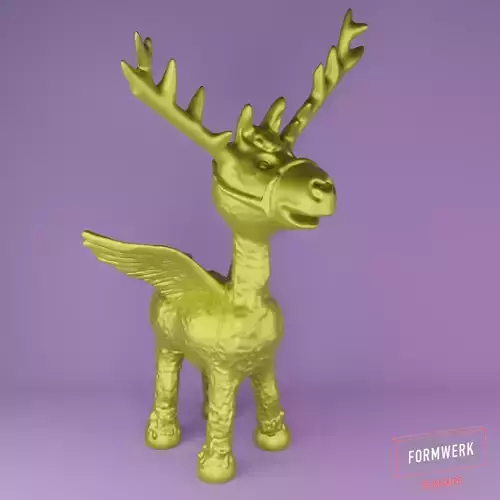 Reindeer Fantasy 3D print model Reindeer Fantasy 3D print model