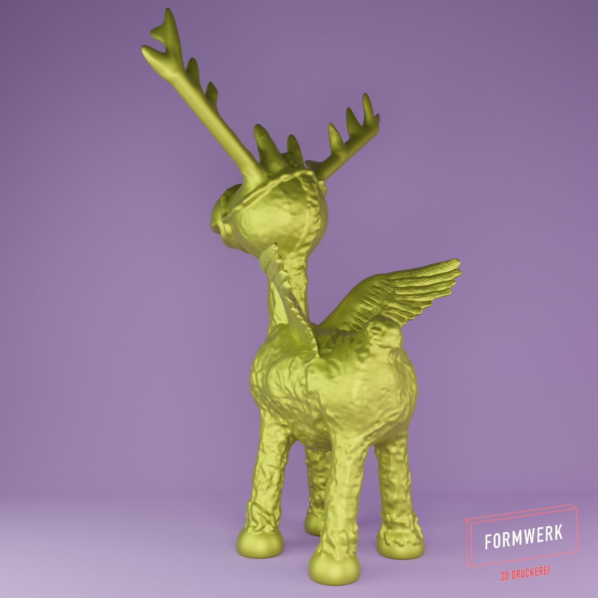 Reindeer Fantasy 3D print model_9