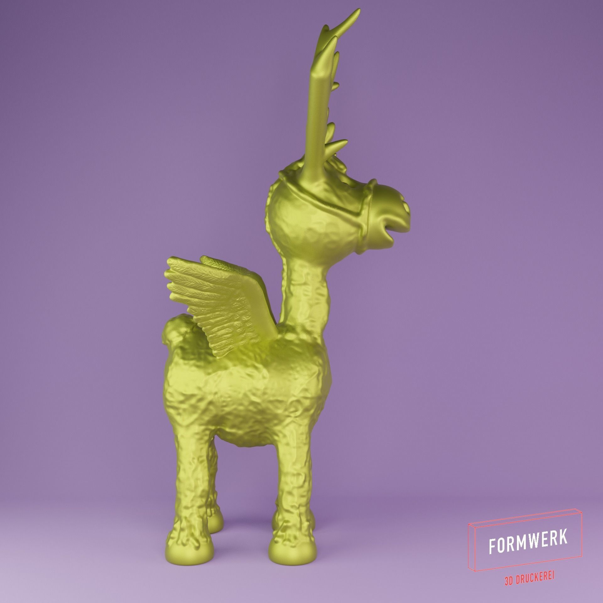 Reindeer Fantasy 3D print model_7