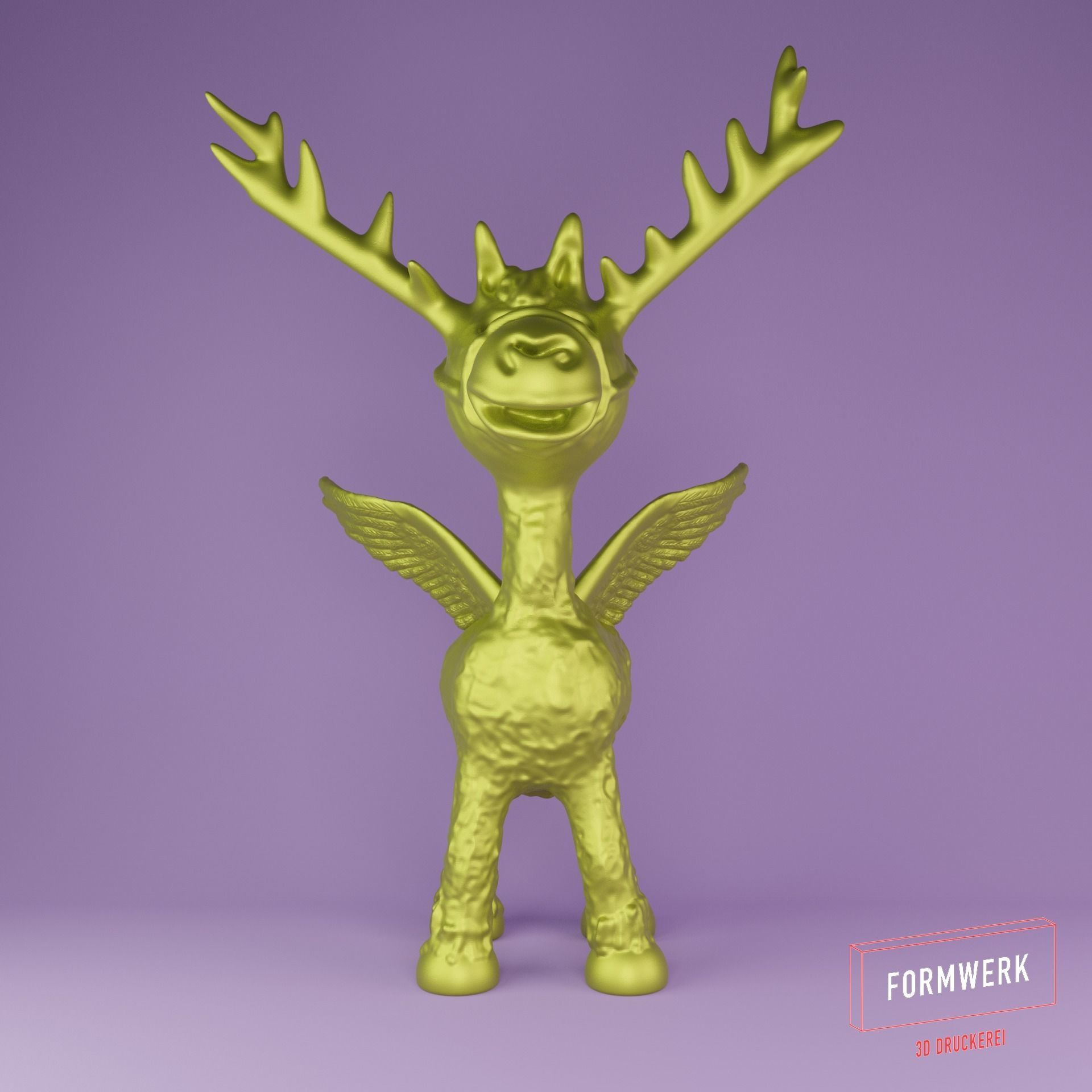 Reindeer Fantasy 3D print model_2