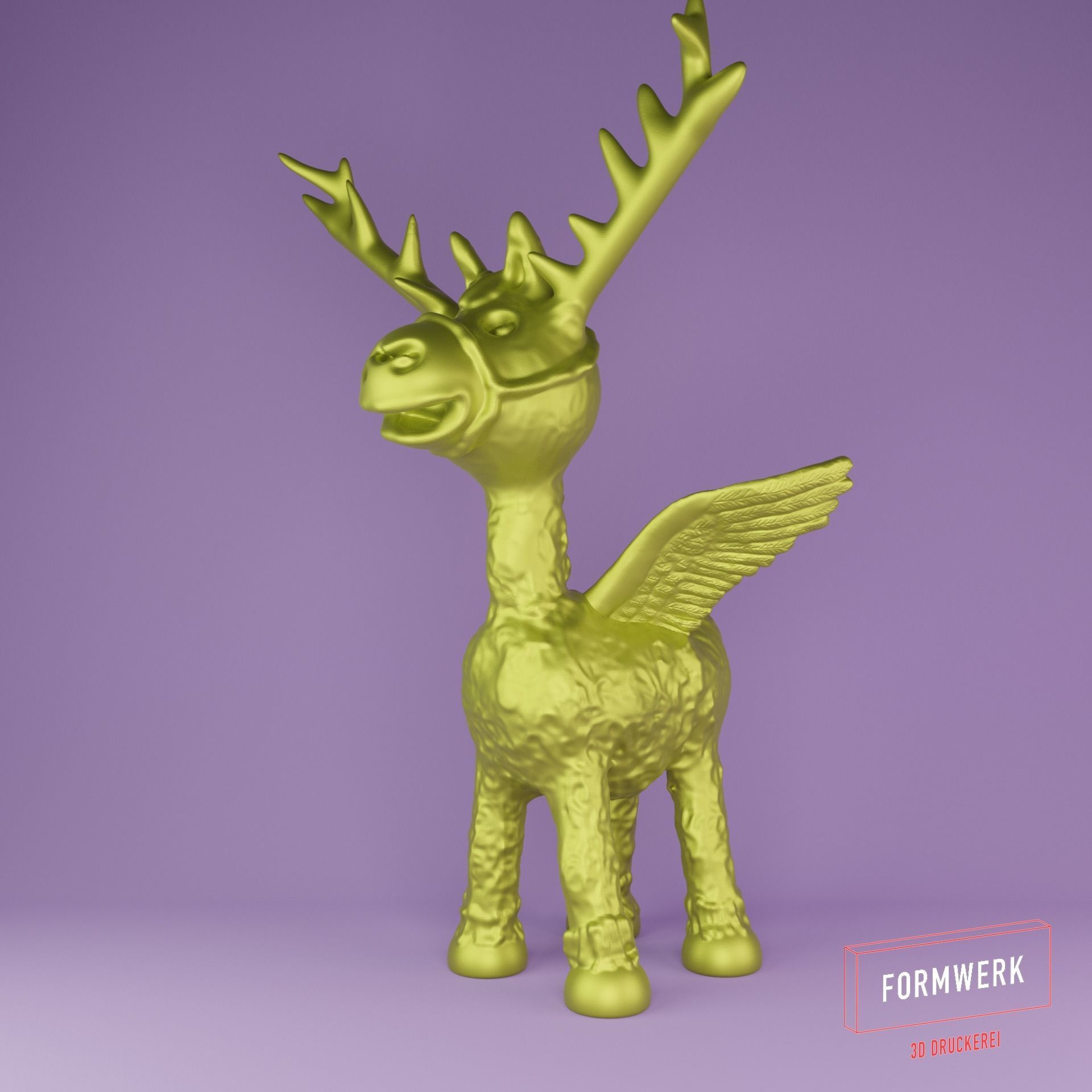 Reindeer Fantasy 3D print model_6