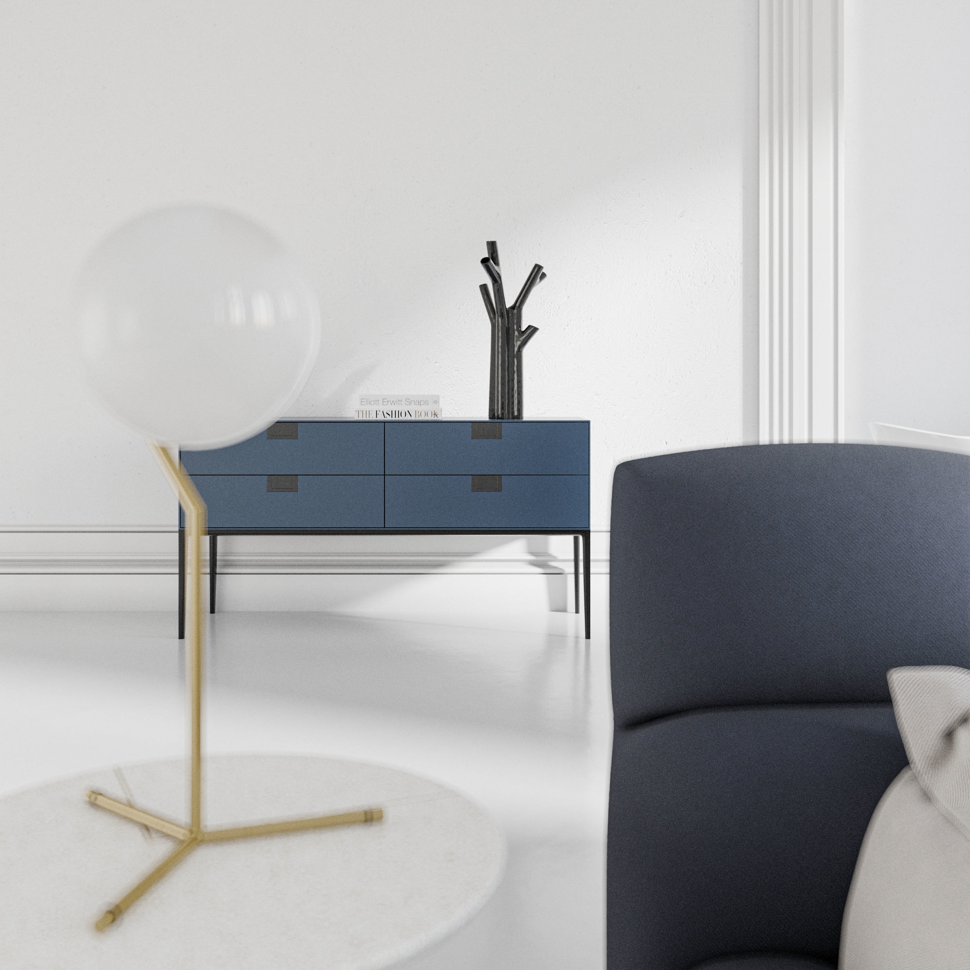 Paris Apartment 3D model_4