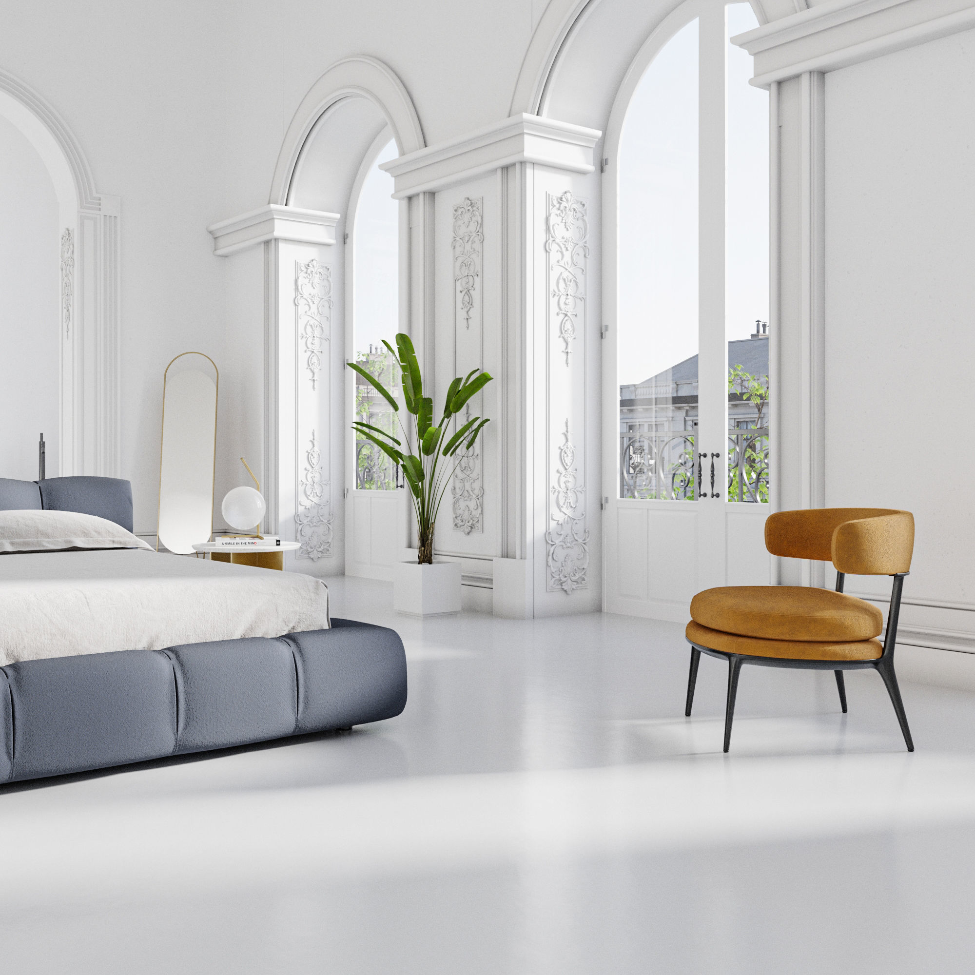 Paris Apartment 3D model_2