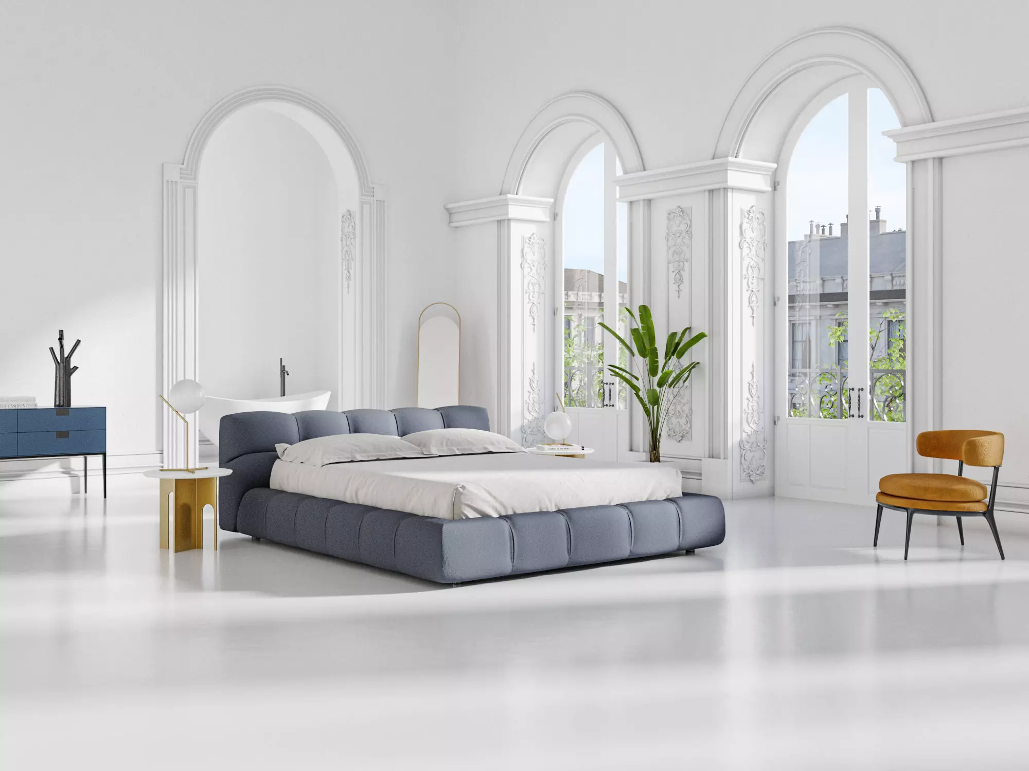 Paris Apartment 3D model_0