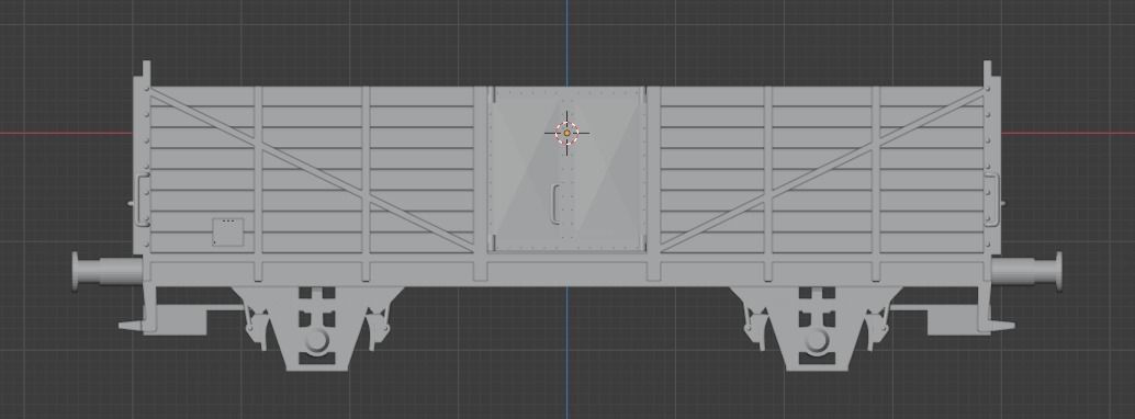 H0 1-87 scale OM 12 freight car 3D print model_1