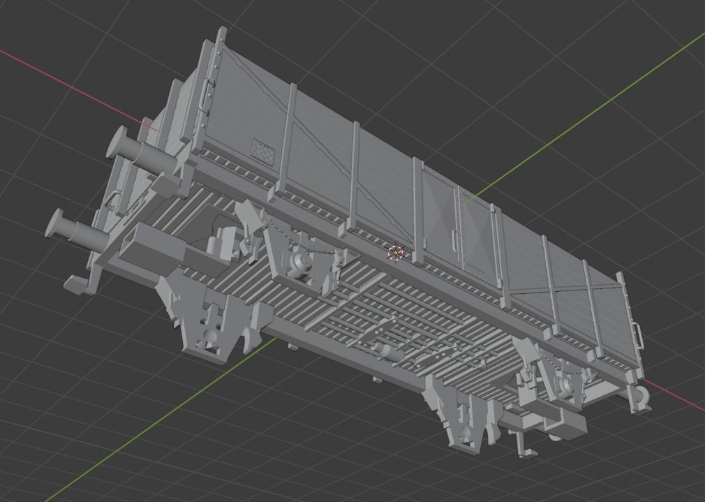 H0 1-87 scale OM 12 freight car 3D print model_6