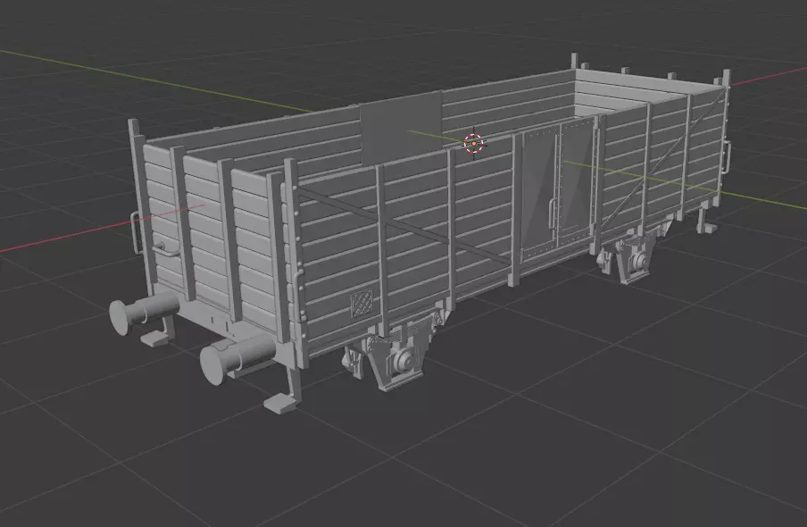 H0 1-87 scale OM 12 freight car 3D print model_0