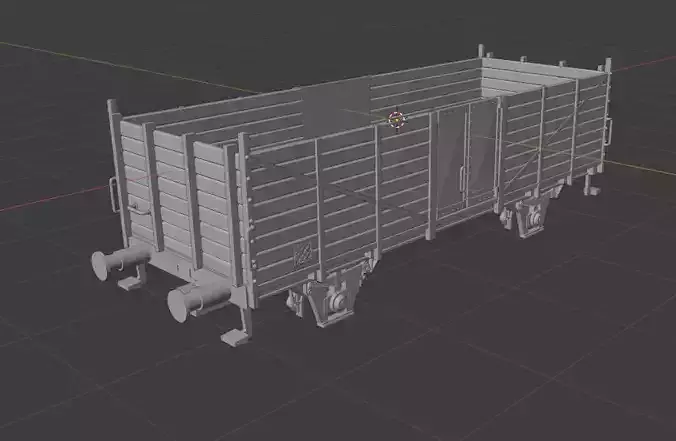 H0 1-87 scale OM 12 freight car 3D print model