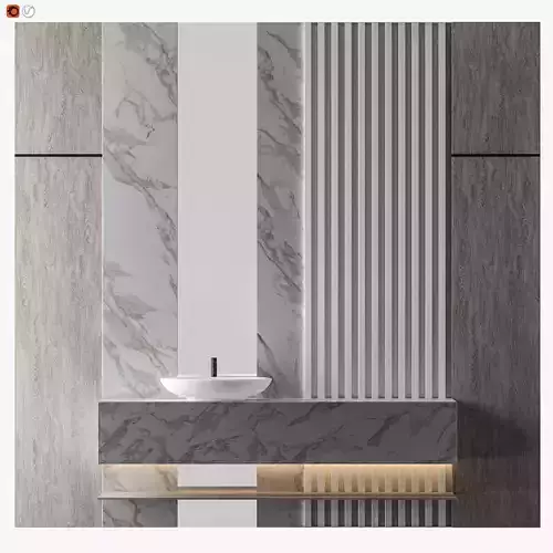 Stunning natural stone bathroom