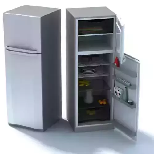 Silver Color Refrigerator