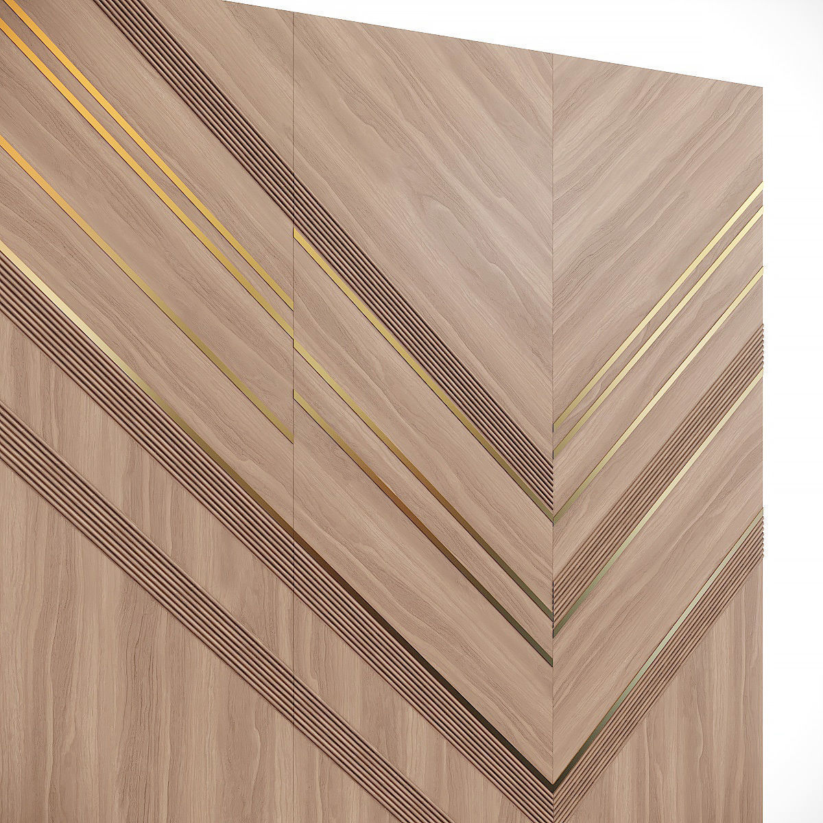 Decorative wood panel 3D model_3