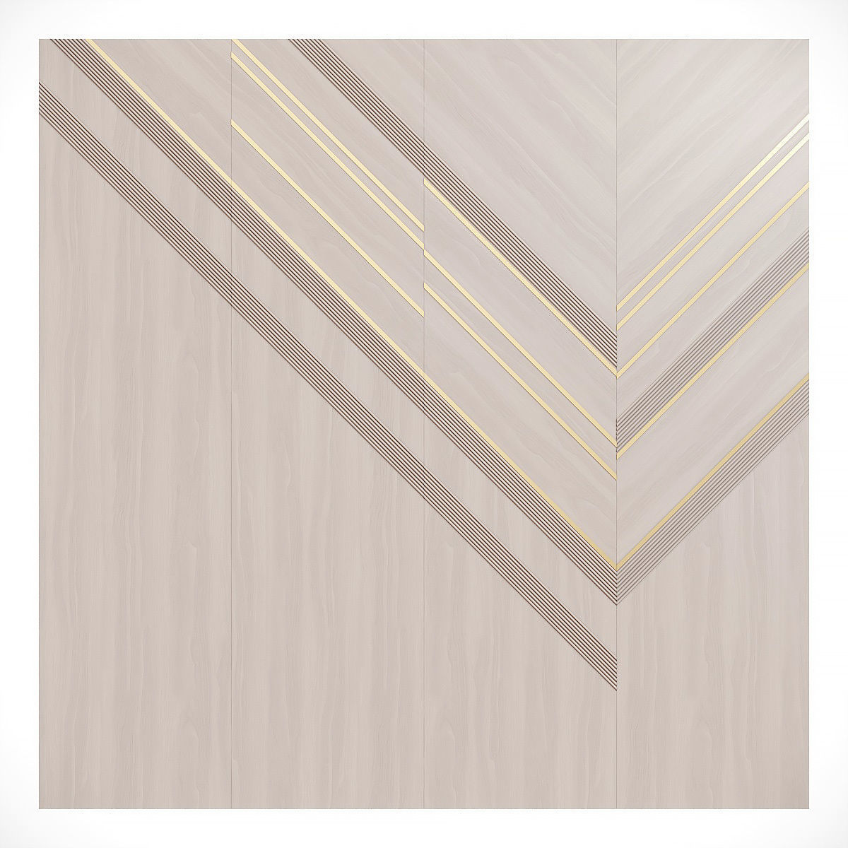 Decorative wood panel 3D model_4