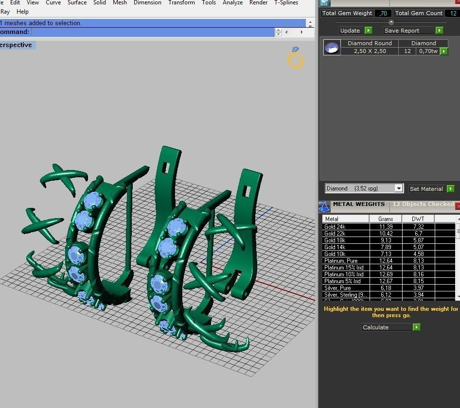 Tiffany Earrings  3D print model_1