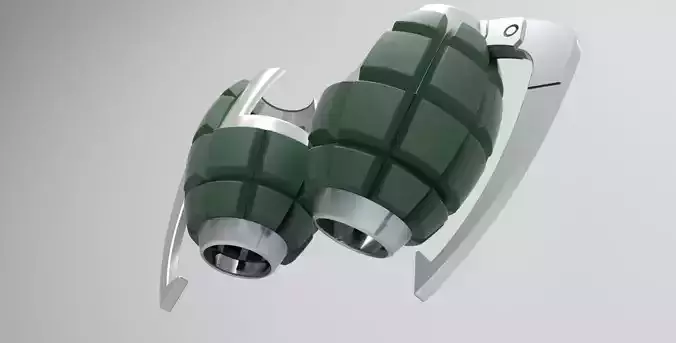 Bakugou Grenades Gauntlets from Boku no Hero Academia Cosplay 3D print model