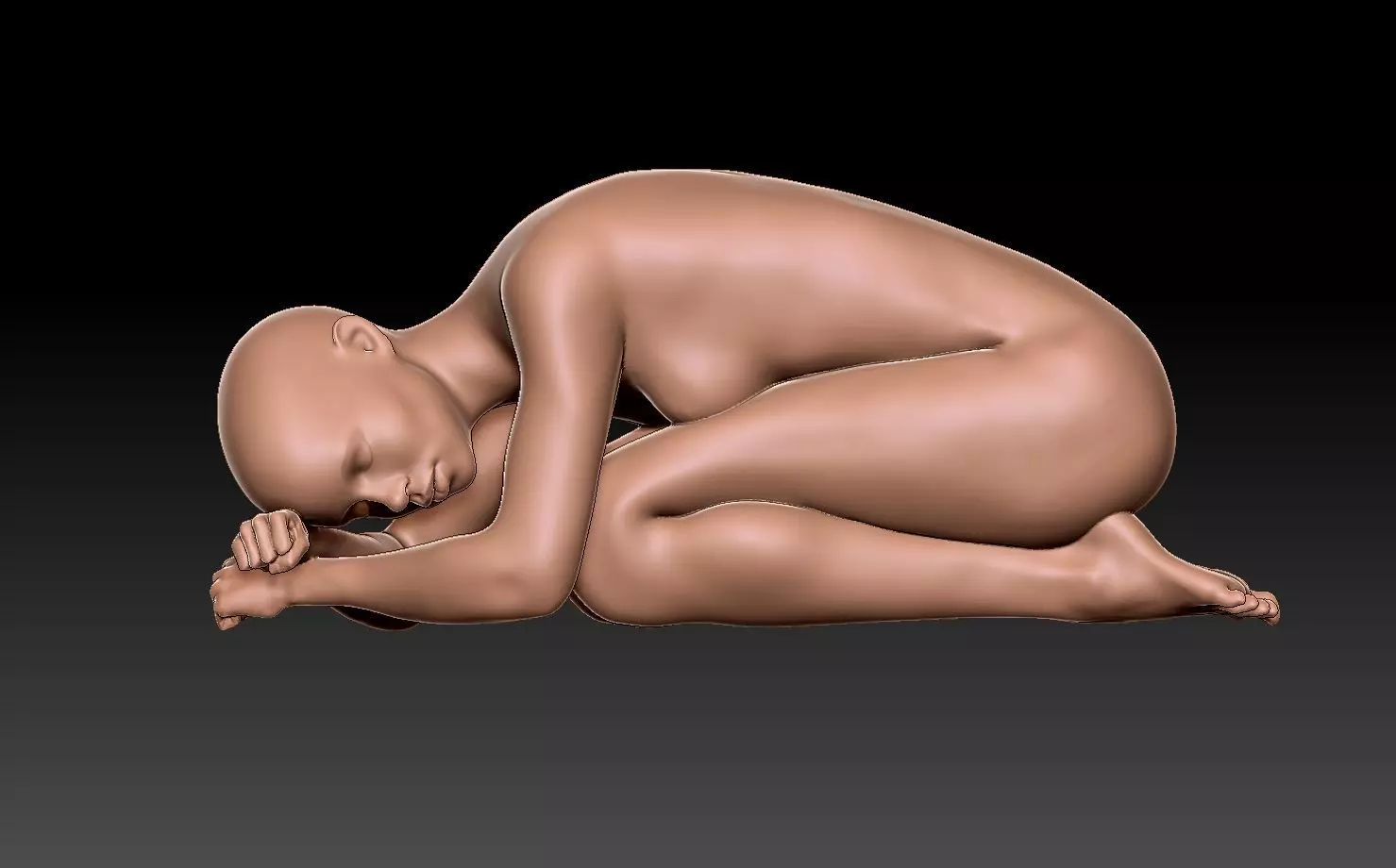 Sleeping Woman 3D print model