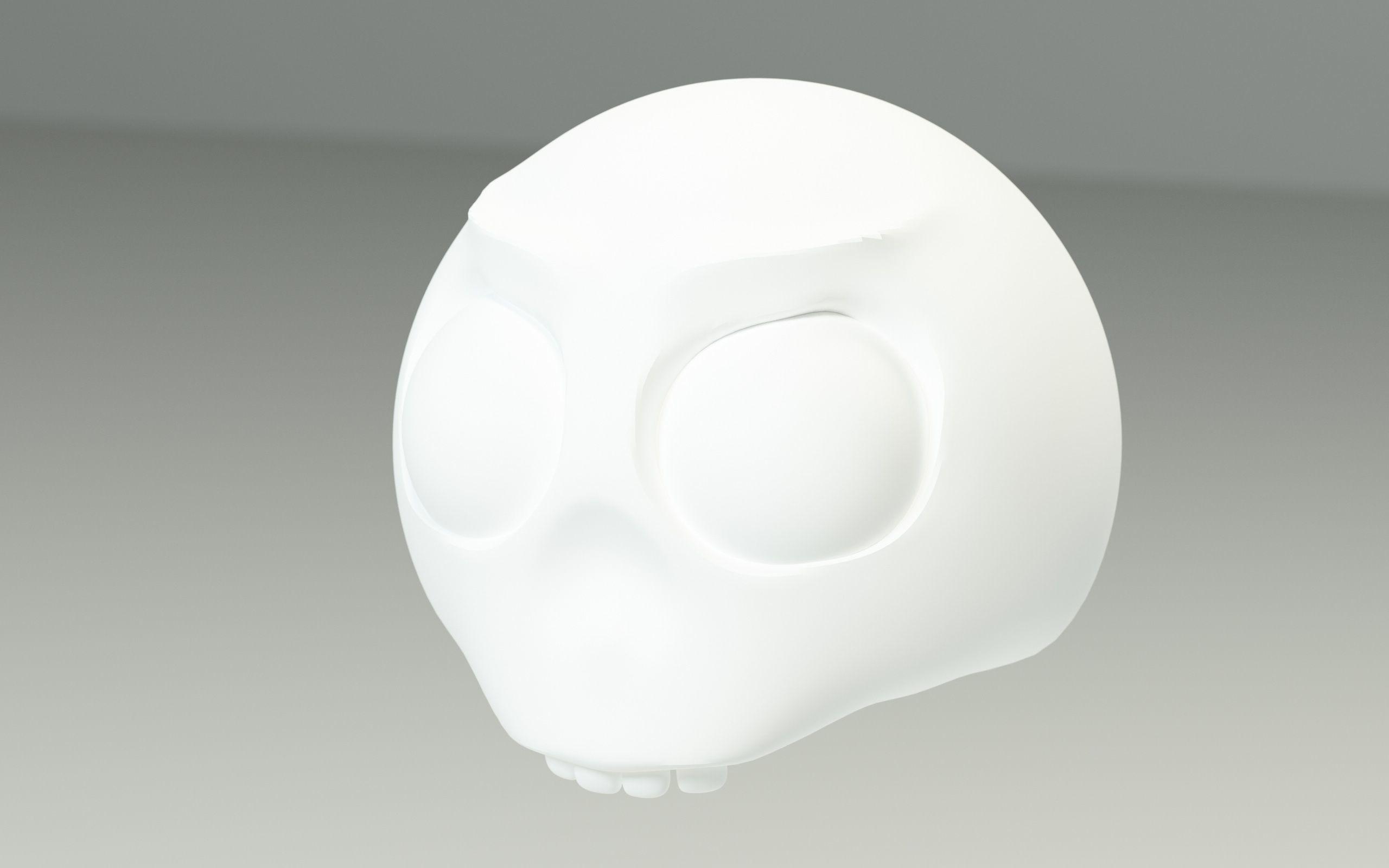 Original Evil Skull Low-poly Low-poly 3D model_3