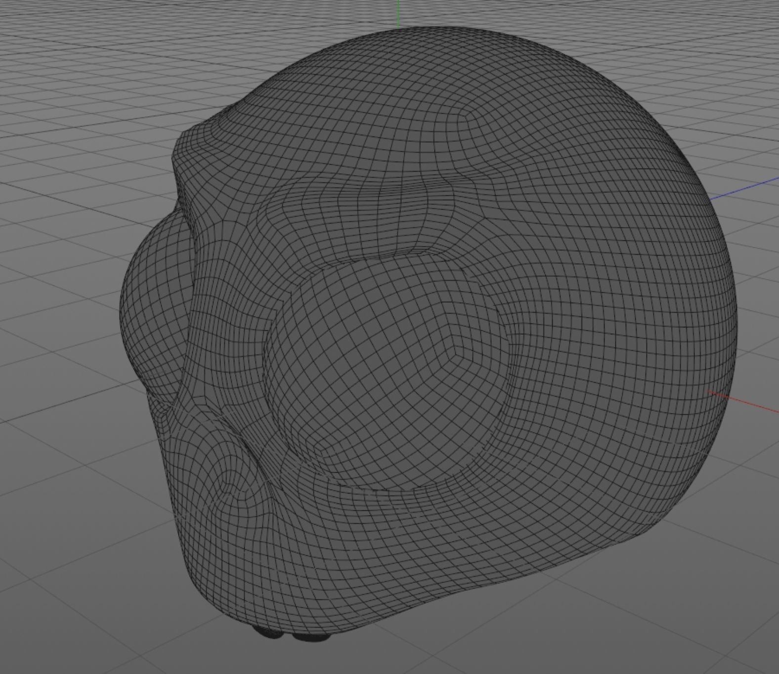 Original Evil Skull Low-poly Low-poly 3D model_6