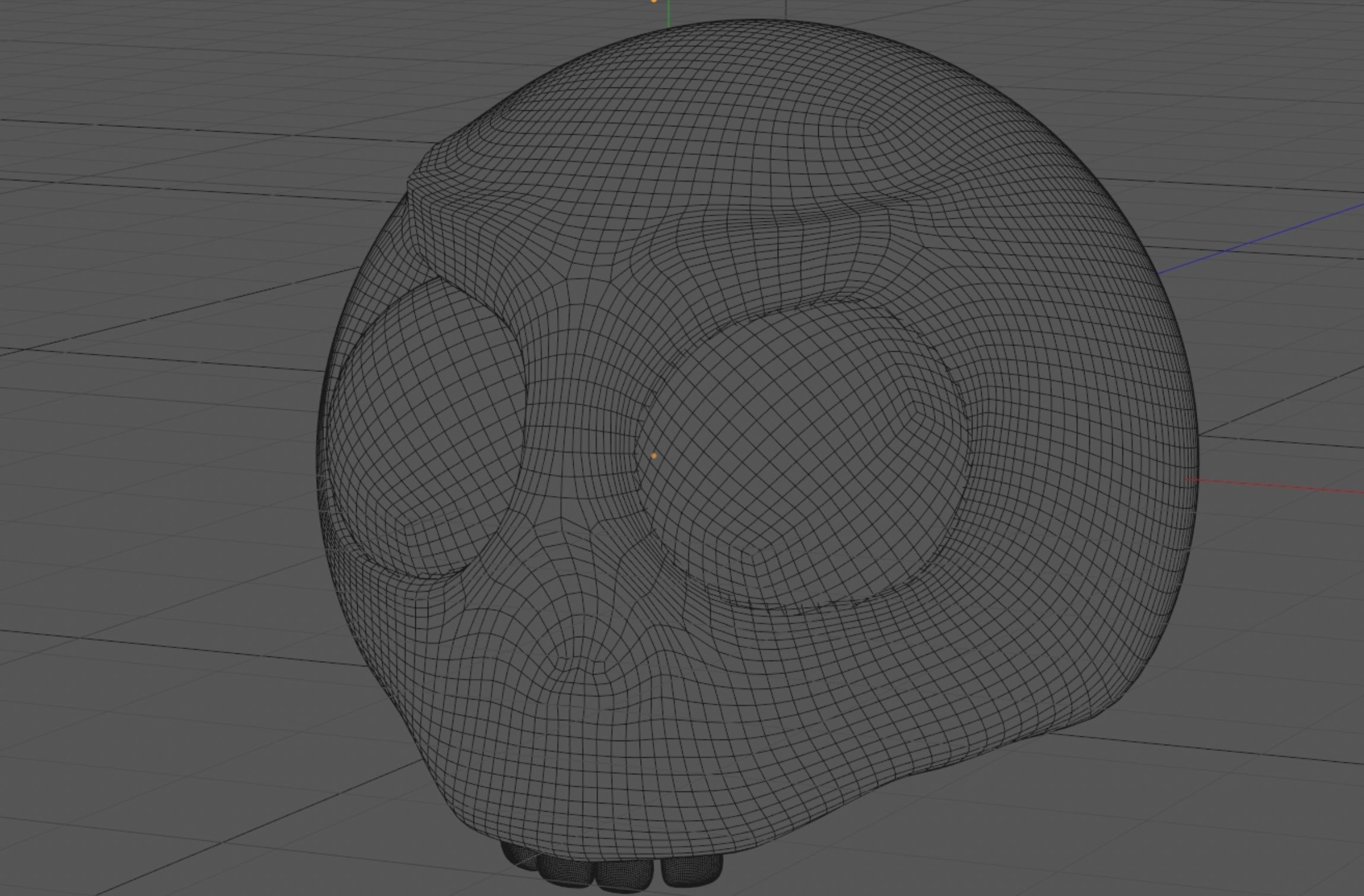 Original Evil Skull Low-poly Low-poly 3D model_5