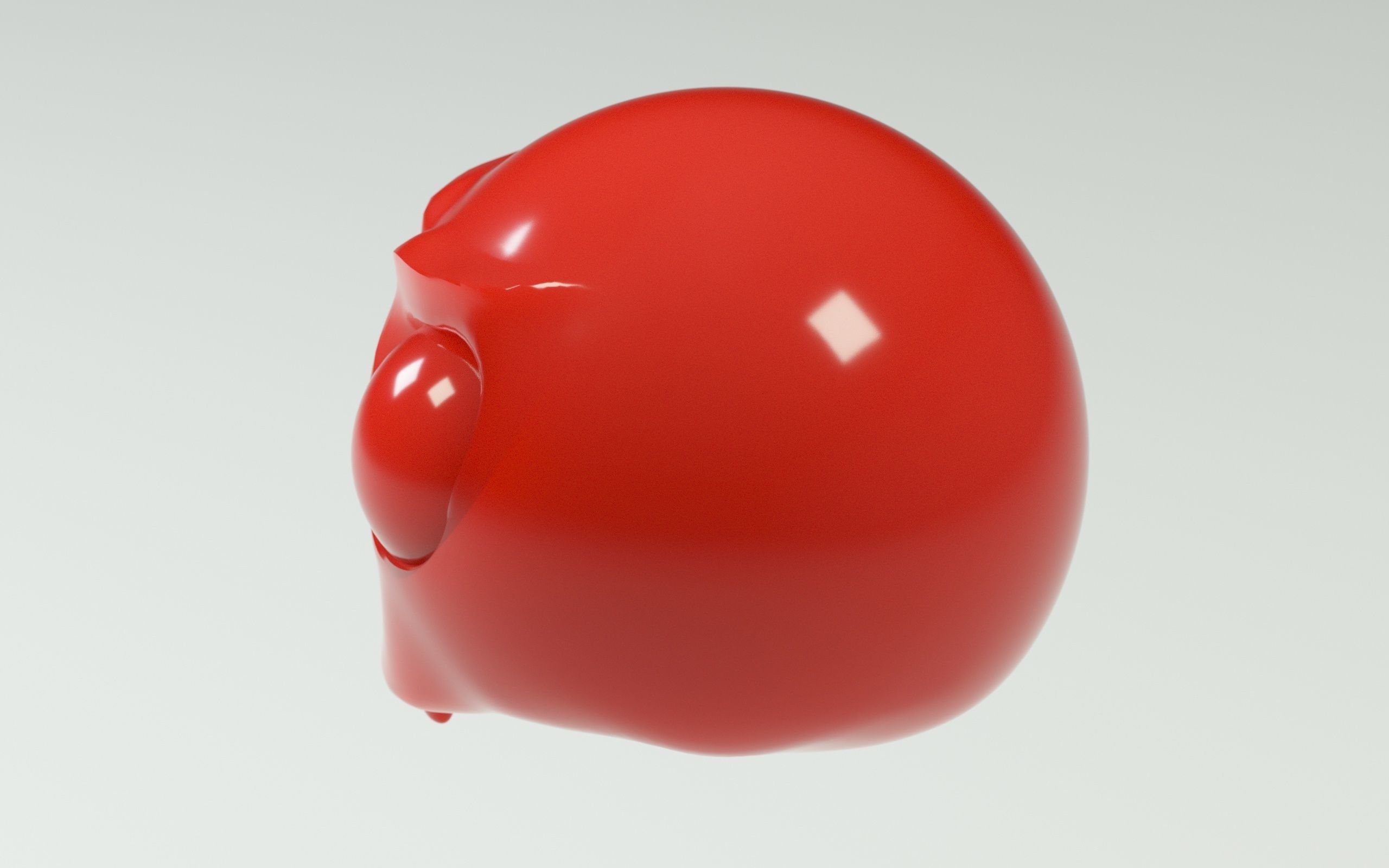 Original Evil Skull Low-poly Low-poly 3D model_1