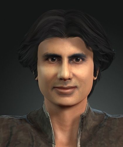 Amitabh Bachchan 3D Character design  3D model  animation 3D model