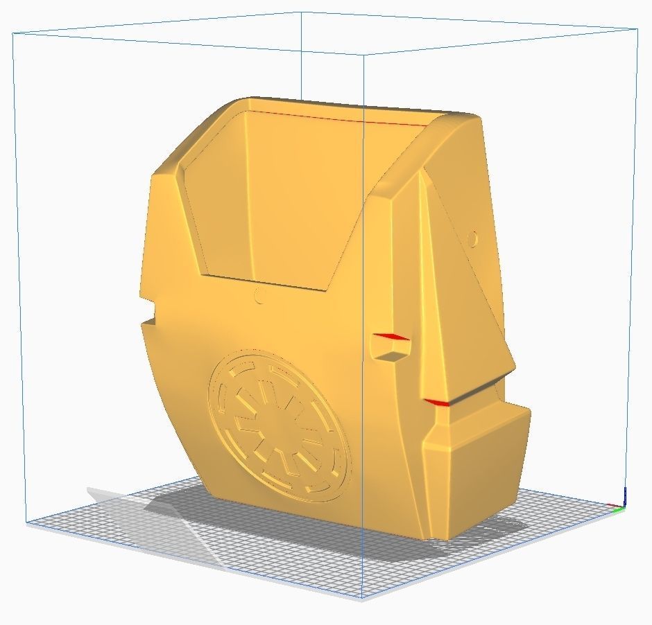 Star Wars Logo Clone Trooper BackPack BFII 3D print model_7