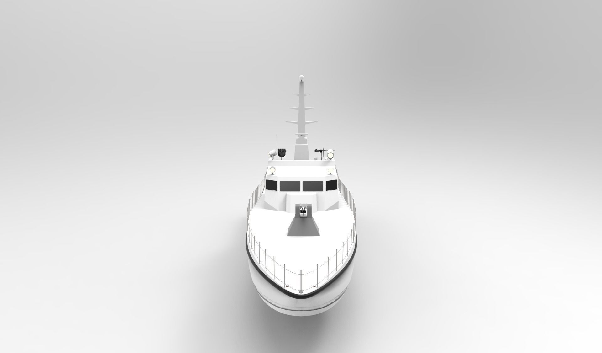 Coastguard 30 meter fast patrol craft 3D model_5