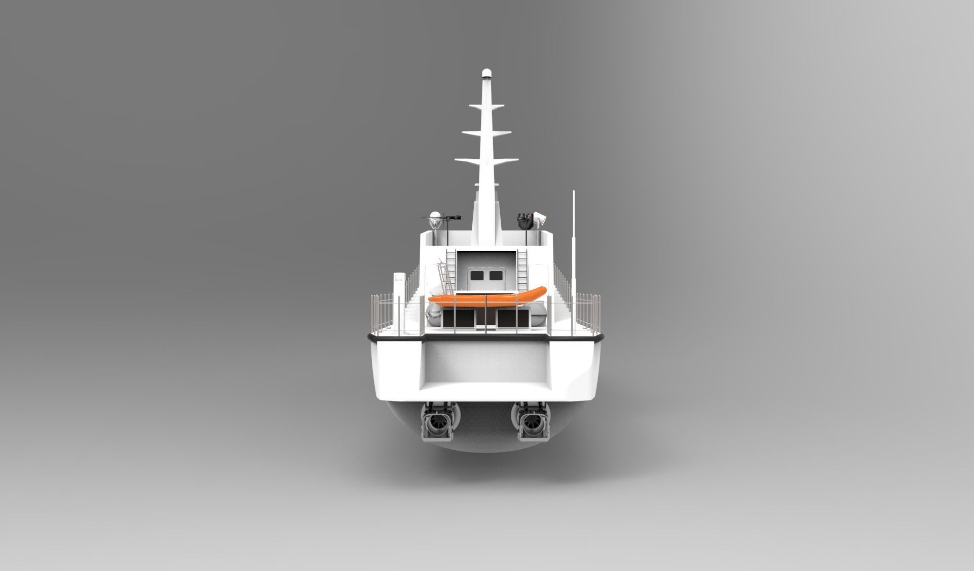 Coastguard 30 meter fast patrol craft 3D model_4
