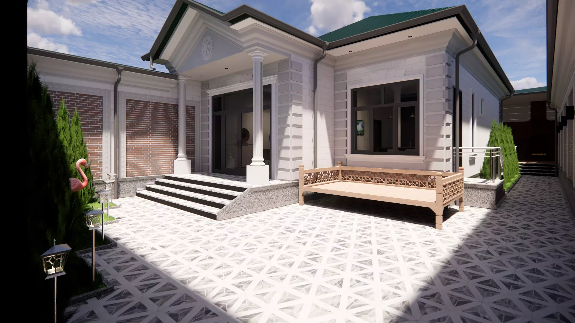 Interior and exterior revit Free 3D model_0