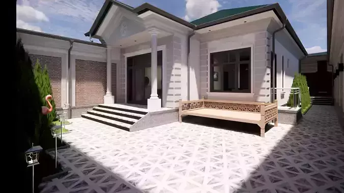 Interior and exterior revit Free 3D model