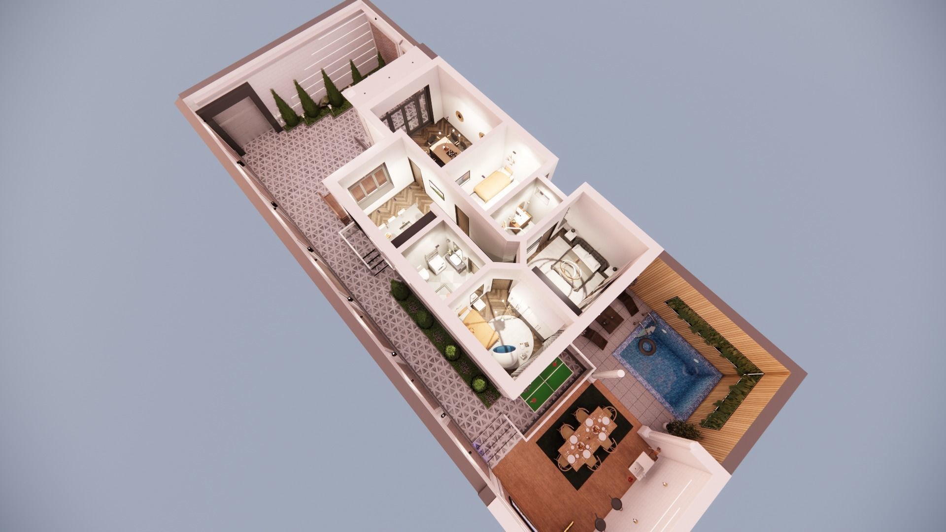 Interior and exterior revit Free 3D model_1