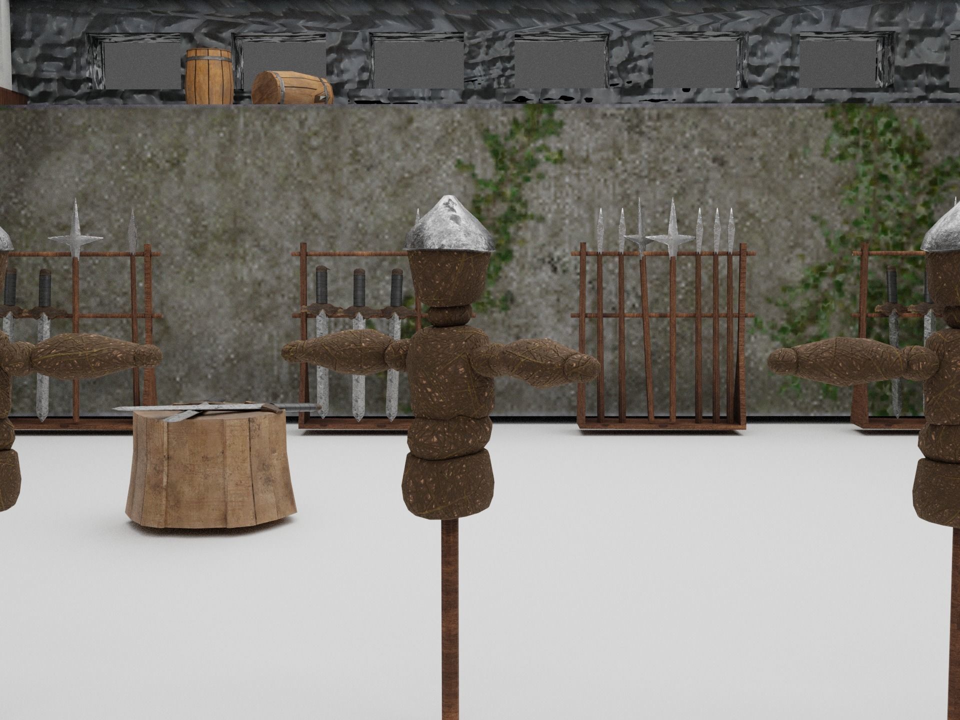 Warrior Barracks Level 10 3D model_11