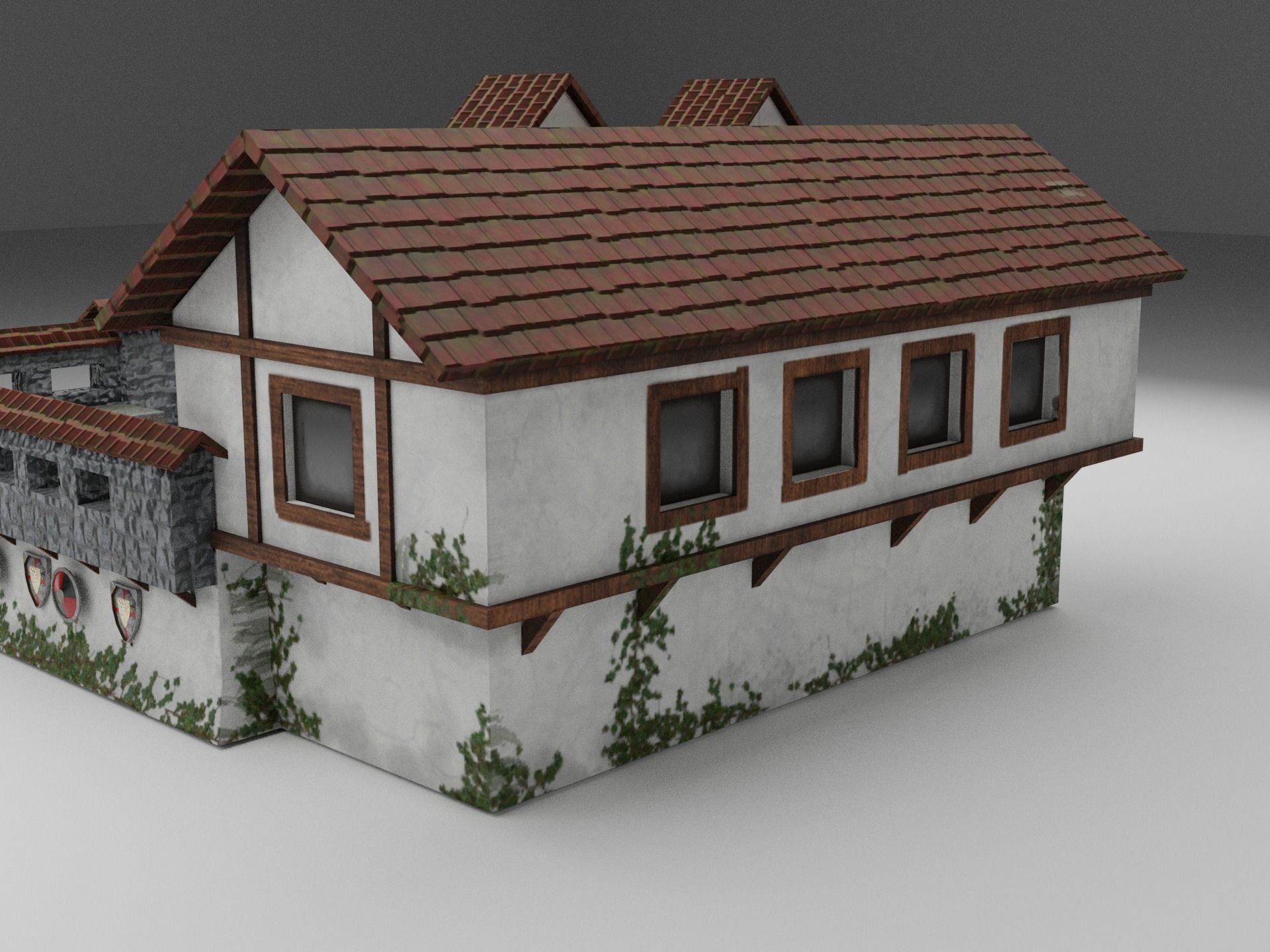 Warrior Barracks Level 10 3D model_5