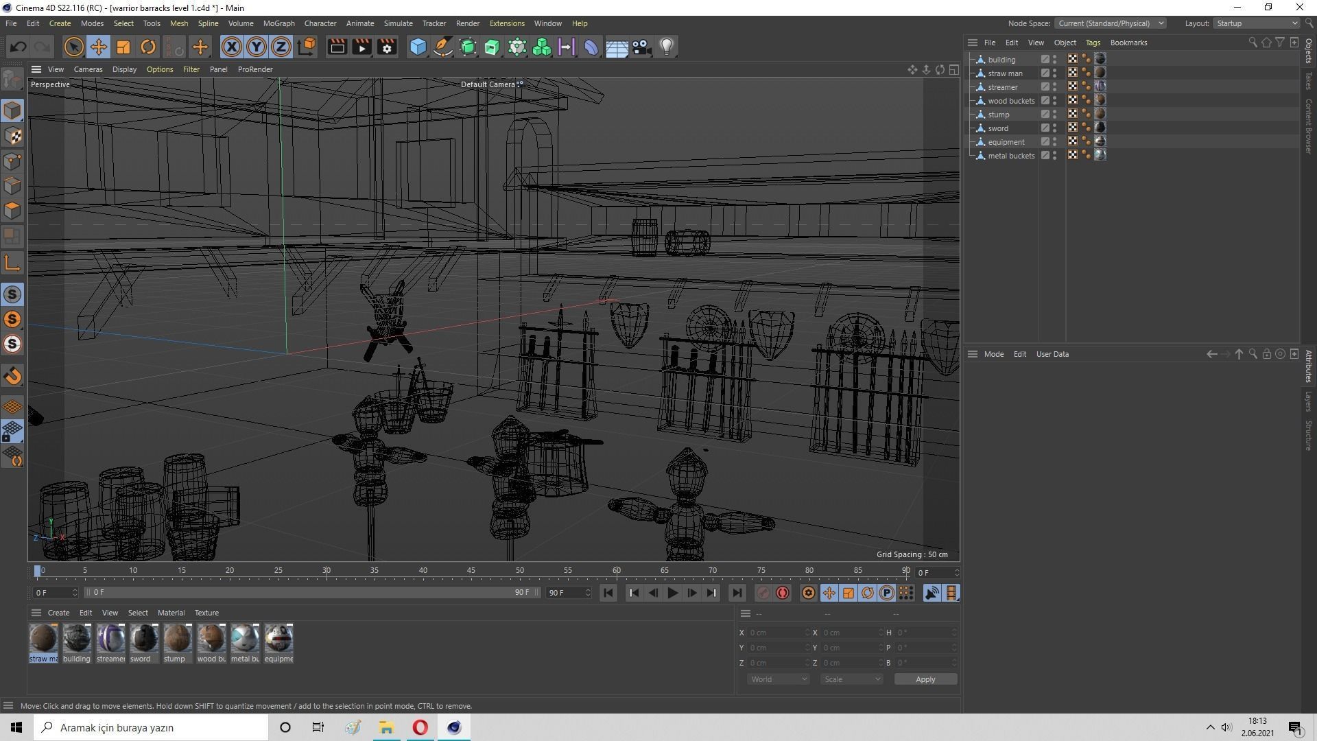 Warrior Barracks Level 10 3D model_15